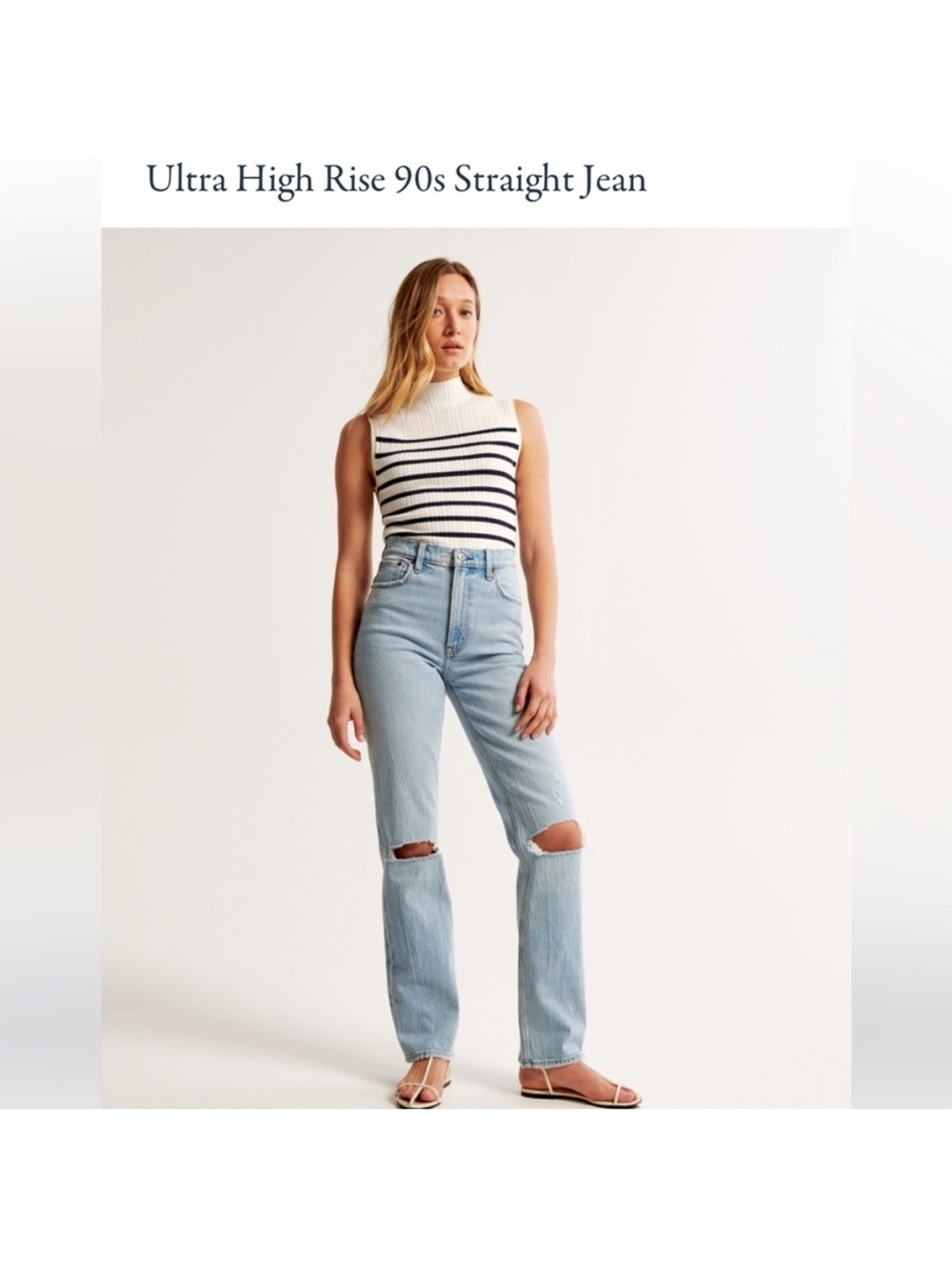 Abercrombie & Fitch Ultra High Rise 90s Straight Jean